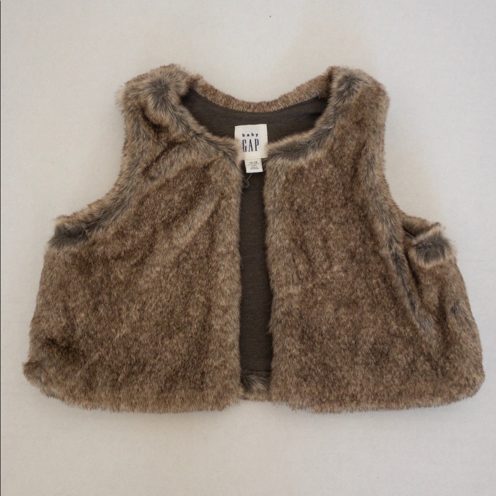 Baby Gap Faux Fur Vest (12-18 months)